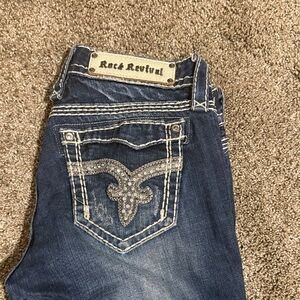 Rock Revival Dark Blue Jeans 26x33